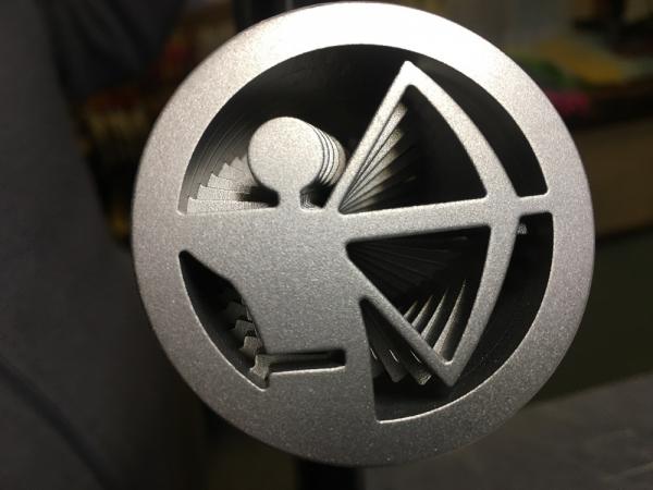 Blankbogengewicht - Edelstahl - limitierte Sonderauflage - Handarbeit - 3D-Design